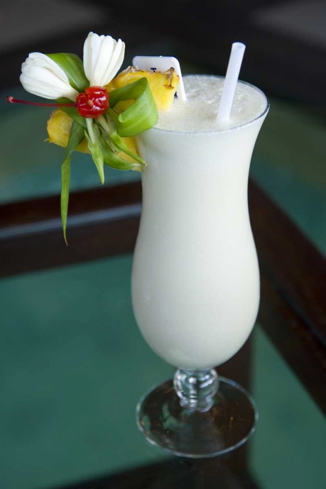 French Polynesia, Rangiroa Cocktail with fruit